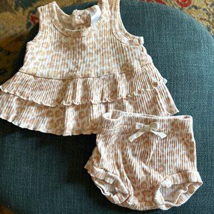 2 pack animal print baby rompers